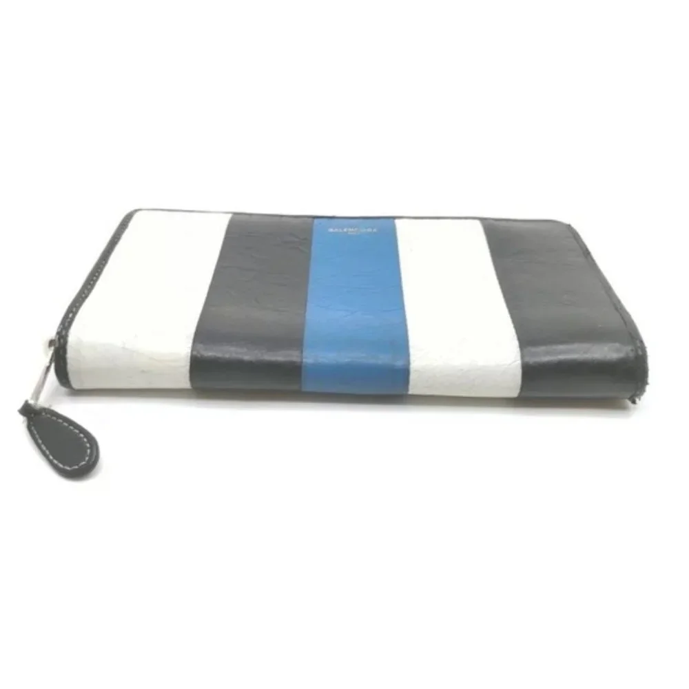 BALENCIAGA Zippy Wallet Multi Color Leather